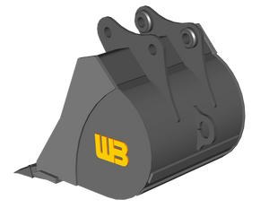 WERK-BRAU Dirt Bucket for 1,500 - 2,100 lbs. Excavators. (Mini 04)