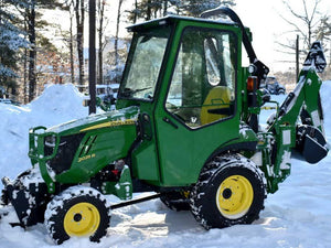 Curtis enclosed advantage cab for John Deere 2025R tractor