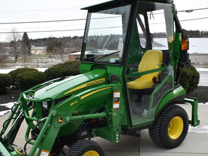 Curtis enclosed plus cab for John Deere 2025R tractor