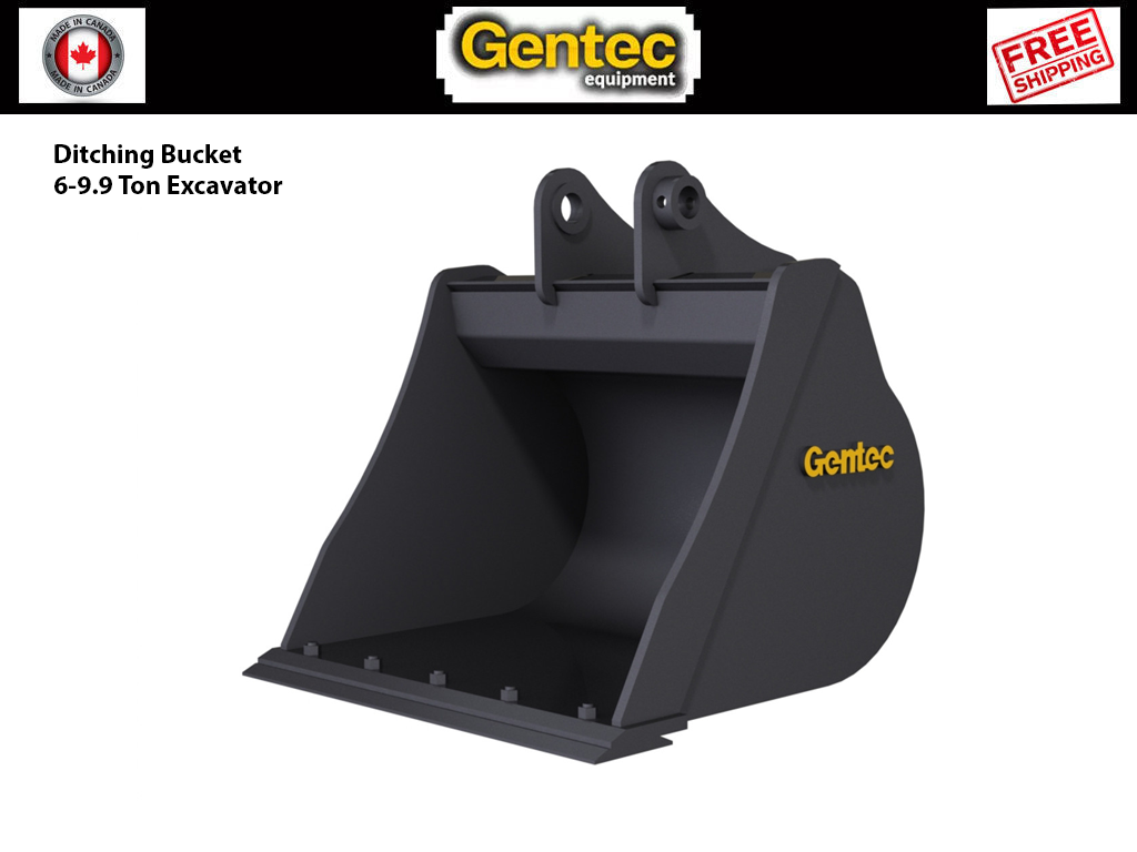 GENTEC Ditching Buckets for 6-9.9 Ton Excavators