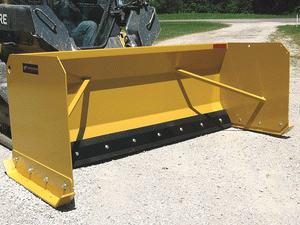 WORKSAVER 36 series snow pusher for skid steer and tractors