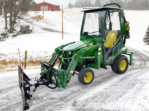 Curtis enclosed base cab for John Deere 1023E / 1025R tractor