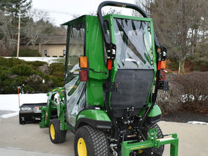 Curtis enclosed base cab for John Deere 1023E / 1025R tractor