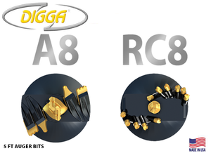 BROCAS PARA ROCA Y TIERRA DIGGA RC10, RC11, DR11 - MÁQUINAS DE 20T A 50T