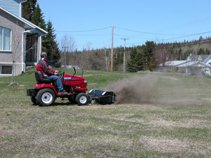 BERCOMAC 48" Rotary Broom for Lawn and Garden Tractors