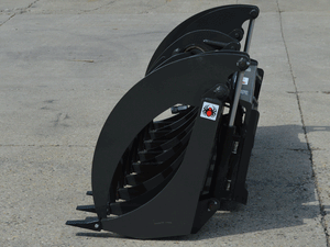 SPIDER Extreme Duty Grapple rake with teeth for skid steer