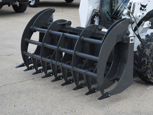 SPIDER Extreme Duty Grapple rake with teeth for skid steer