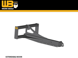 WERK-BRAU Extendable Boom for Wheel loaders 43,000 - 68,000 lbs. (class 5 & 6)