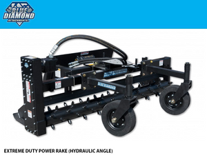 BLUE DIAMOND EXTREME DUTY POWER RAKE, HYDRAULIC ANGLE
