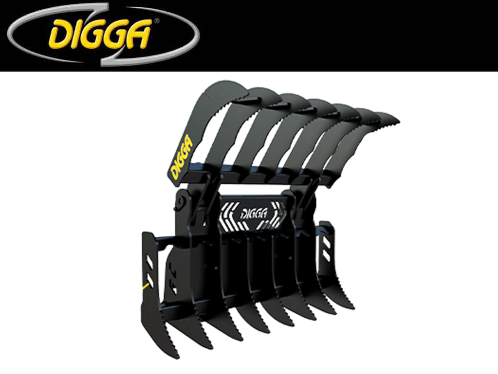 DIGGA Grapple Rake for Mini Loaders