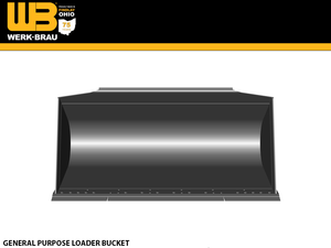 WERK-BRAU General Purpose Loader buckets for Wheel loaders 26,000 - 30,000 lbs. (class 3)