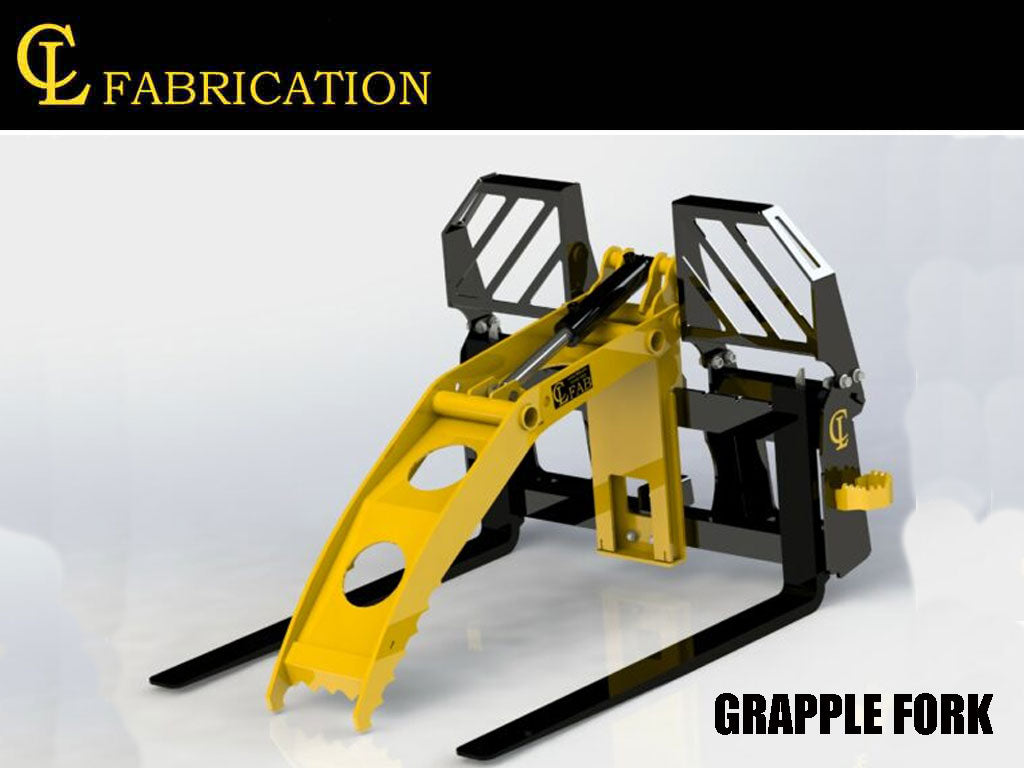 CL Fabrication pallet fork grapple for skid steer