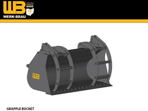 WERK-BRAU Grapple Bucket for Wheel loaders 51,000 - 68,000 lbs. (class 6)