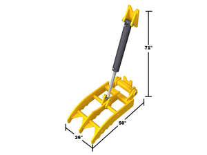 HT2650 Gentec Universal hydraulic excavator thumbs 22,500-39,000 lbs. excavators