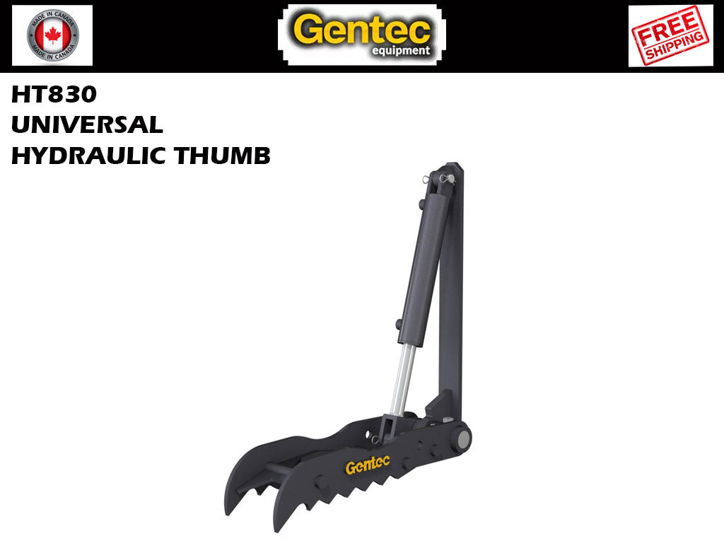 USA Attachments presents the HT830 mini excavator hydraulic thumb