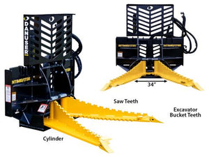 DANUSER intimidator tree puller for skid steer