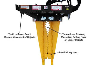 DANUSER intimidator tree puller for skid steer