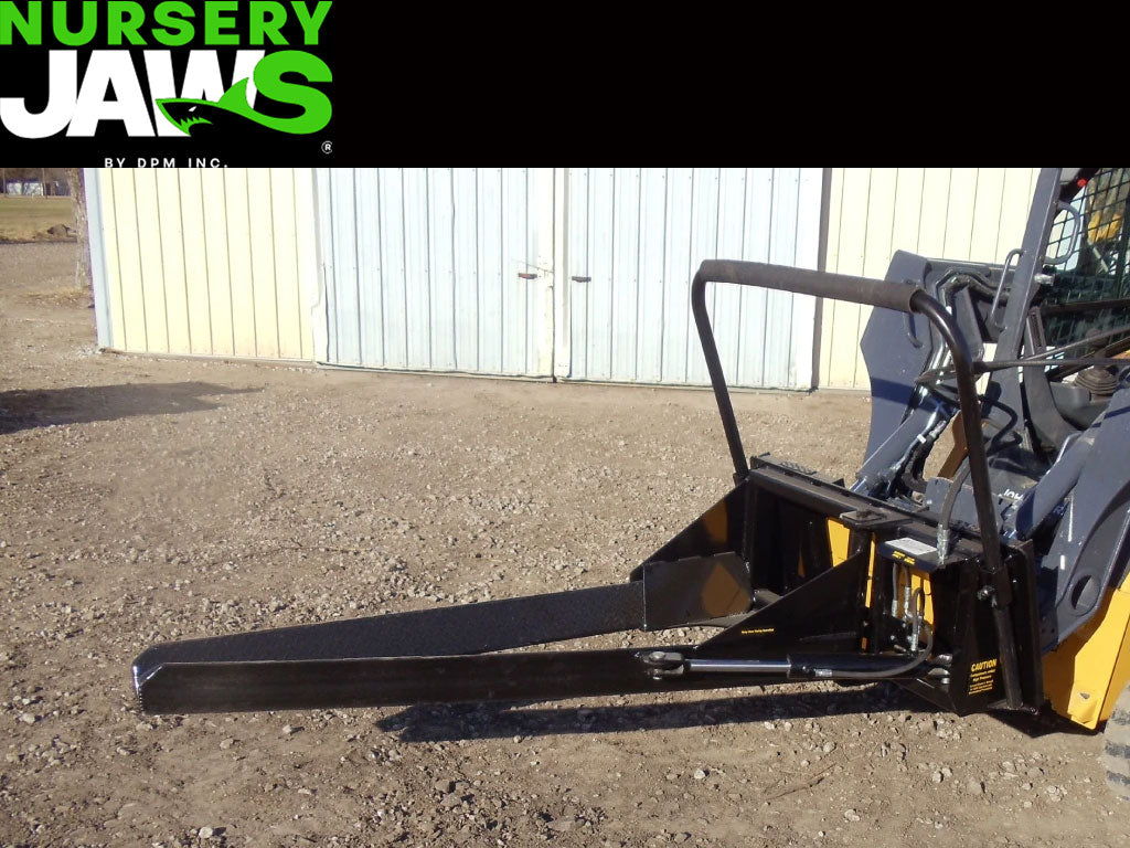 DPM nursery jaws 1 new style for machines with universal skid steer coupler