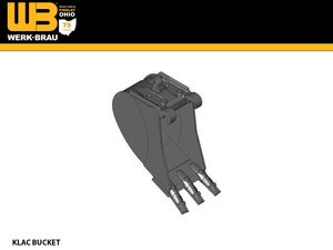 WERK-BRAU KLAC BUCKET FOR EXCAVATORS 2,100 - 5,000 LBS. EXCAVATORS (MINI 05)