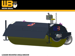 Escoba angular montada en cargador WERK-BRAU