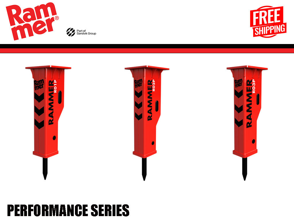 RAMMER Performance Series hydraulic hammers for Mini Loaders