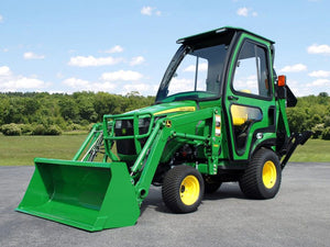 Curtis enclosed premium cab for John Deere 1023E / 1025R tractor