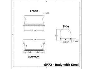 MESSER ATTACHMENTS snow push box for skid steer loader