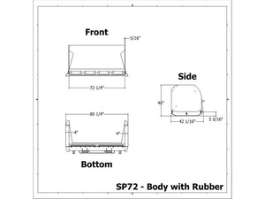 MESSER ATTACHMENTS snow push box for skid steer loader