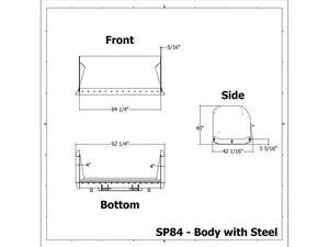 MESSER ATTACHMENTS snow push box for skid steer loader