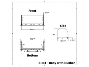 MESSER ATTACHMENTS snow push box for skid steer loader