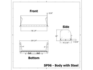 MESSER ATTACHMENTS snow push box for skid steer loader