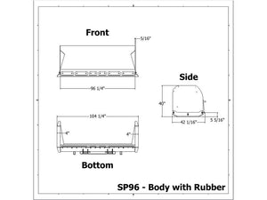 MESSER ATTACHMENTS snow push box for skid steer loader