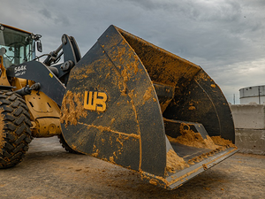 WERK-BRAU High Tip / Roll out Bucket for Wheel loaders 26,000 - 30,000 lbs. (class 3)