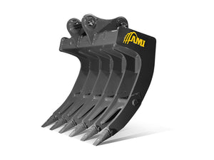 AMI root rakes 24000 to 120000 lbs. excavators