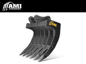 AMI root rakes 24000 to 120000 lbs. excavators