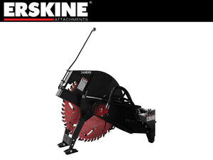 Erskine Heavy Duty Rock Saw for skid steer loader