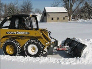 WORKSAVER Heavy Duty snow blade for skid steers