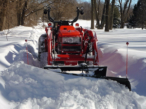 WORKSAVER Heavy Duty snow blade for tractors