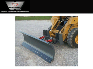 WORKSAVER Heavy Duty snow blade for skid steers