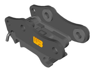 WERK-BRAU Spring Loaded Manual Coupler for excavators 2,100 - 5,000 lbs. Excavators (Mini 05 & 76)