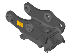 WERK-BRAU Spring Loaded Manual Coupler for excavators 11,000 - 16,000 lbs. Excavators (Mini 3 & 4)