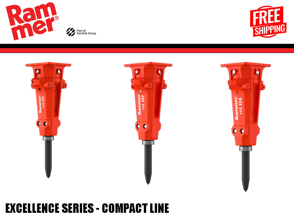 RAMMER Excellence Line Compact range hammer for mini loader