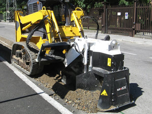 SIMEX T/TA rock saw for skid steer loaders