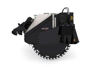 SIMEX T/TA rock saw for skid steer loaders