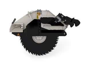 SIMEX T/TA rock saw for skid steer loaders