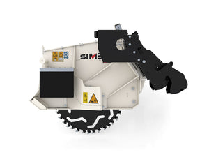 SIMEX T/TA rock saw for skid steer loaders