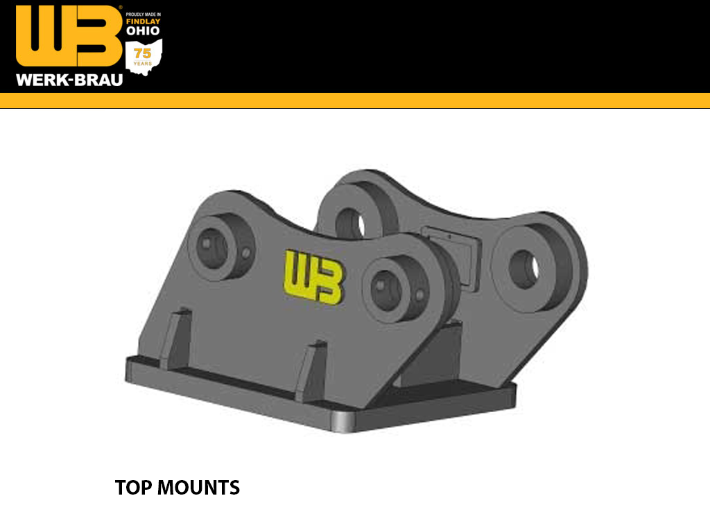 WERK BRAU Hangers / top mounts for Mini Excavators