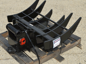 SPIDER TREE RIPPER with rake option for excavators