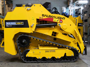 BaumaLight TRL536D stand on compact mini loader