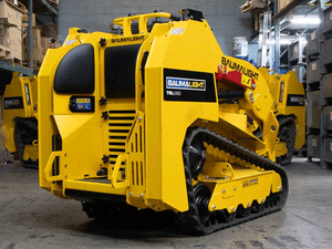 BaumaLight TRL536D stand on compact mini loader